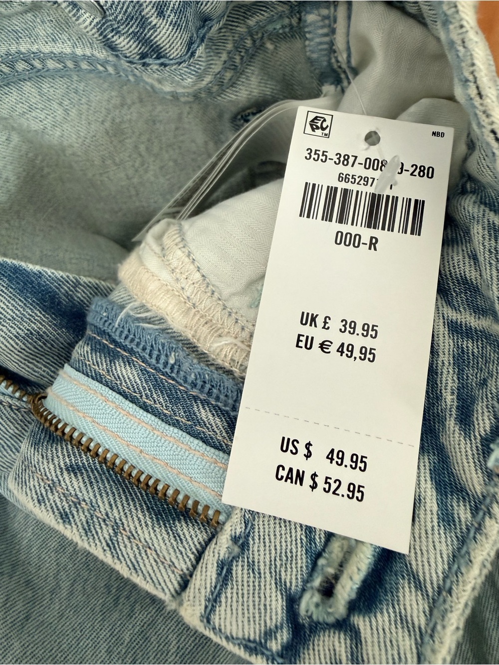 Hollister Light Wash Wide Leg Jeans- women’s 000 - Picture 4 of 4